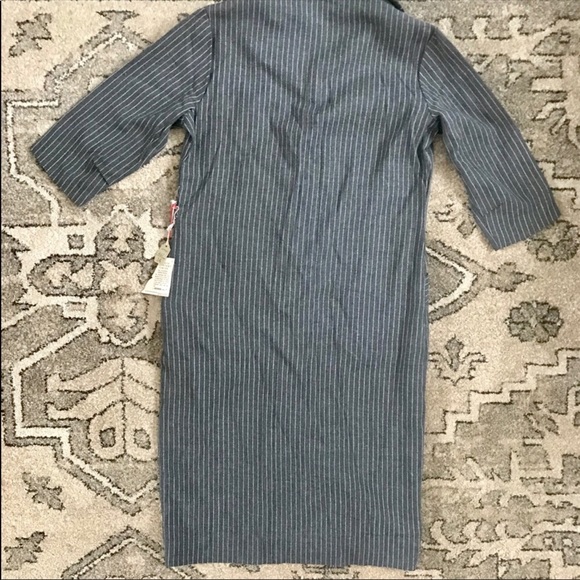 Vintage grey wabash stripe dress - Picture 8 of 9